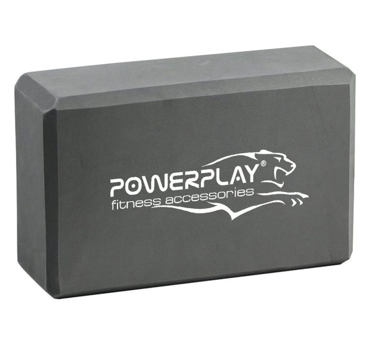 Блоки для йоги 2 шт. PowerPlay 4006 Yoga Brick EVA Сірі (пара) - Зображення 2