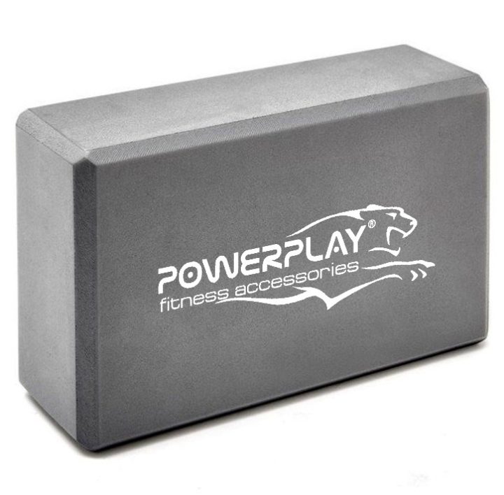 Блоки для йоги 2 шт. PowerPlay 4006 Yoga Brick EVA Сірі (пара) - Зображення 4