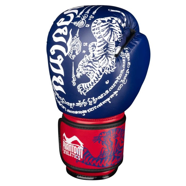 Боксерські рукавиці Phantom Muay Thai Blue 16 унцій (бинти в подарунок) - Зображення 2