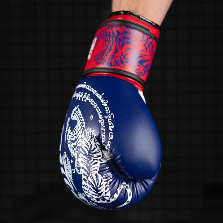 Боксерські рукавиці Phantom Muay Thai Blue 10 унцій (бинти в подарунок) - Зображення 8