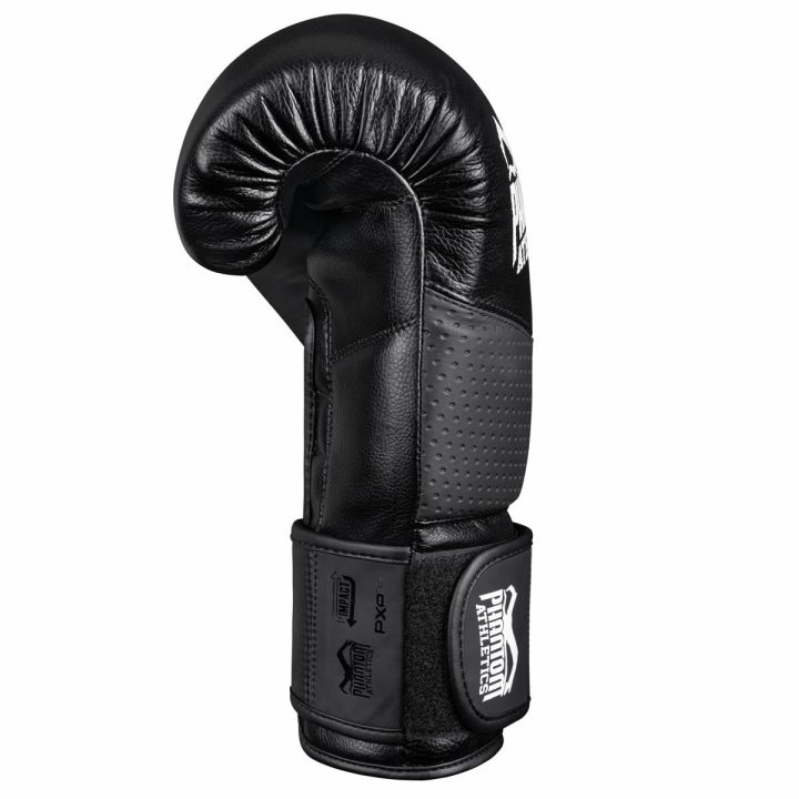 Боксерські рукавиці Phantom RIOT Pro Black 10 унцій (бинти в подарунок) - Зображення 7