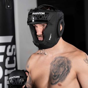 Боксерський шолом Phantom APEX Cage Black (капа в подарунок) - Зображення 7