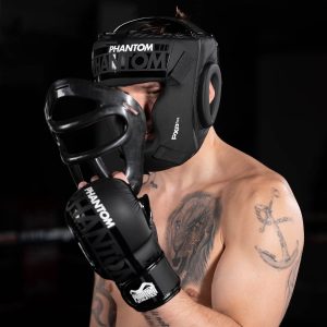 Боксерський шолом Phantom APEX Cage Black (капа в подарунок) - Зображення 9