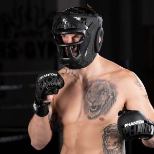 Боксерський шолом Phantom APEX Cage Black (капа в подарунок) - Зображення 6