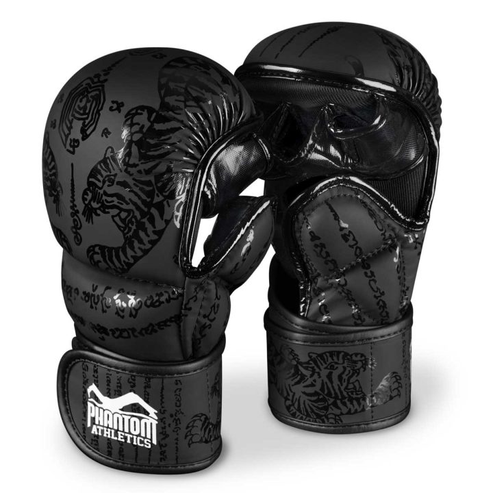 Рукавиці для ММА Phantom Muay Thai Black S/M (капа в подарунок) - Зображення 2