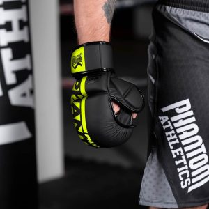 Рукавиці для ММА Phantom APEX Sparring NEON L/XL (капа в подарунок) - Зображення 6