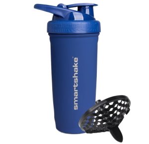 Шейкер спортивний SmartShake металевий Reforce Stainless Steel 30oz/900ml Navy Blue - Зображення 2