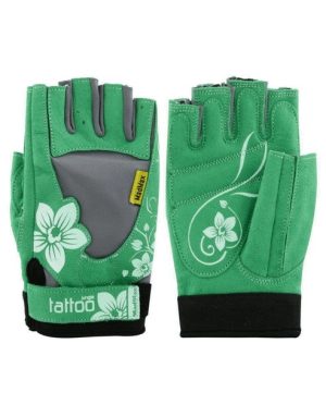 Рукавички для фітнесу MadMax MFG-710 Jungle Green/Cream L - Зображення 3