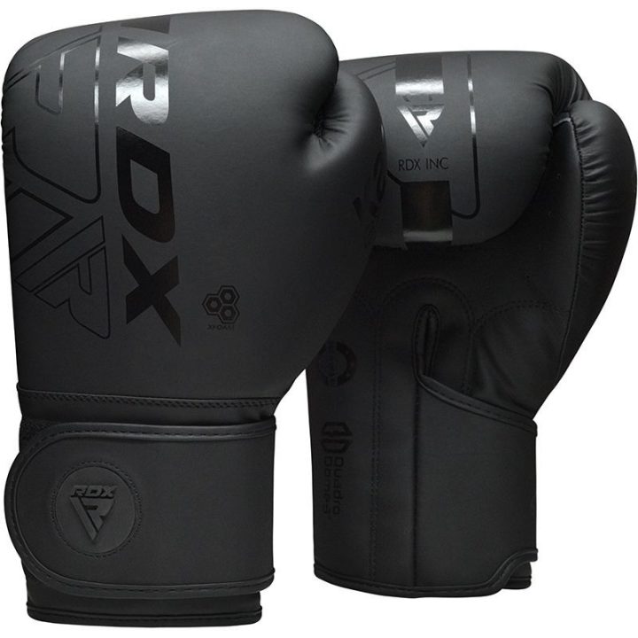 Боксерські рукавиці RDX F6 Kara Matte Black 6 унцій (капа в комплекті) - Зображення 2