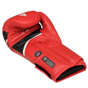 Боксерські рукавиці RDX AURA PLUS T-17 Red/Black 10 унцій (капа в комплекті) - Зображення 5