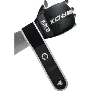 Рукавиці для ММА (Греплінгові рукавички) RDX F6 KARA Matte White Plus S/M (капа у комплекті) - Зображення 4