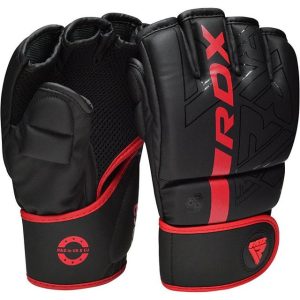 Рукавиці для ММА RDX F6 KARA Matte Red M (капа у комплекті) - Зображення 3