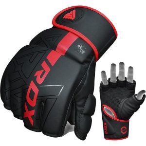 Рукавиці для ММА RDX F6 KARA Matte Red M (капа у комплекті) - Зображення 4