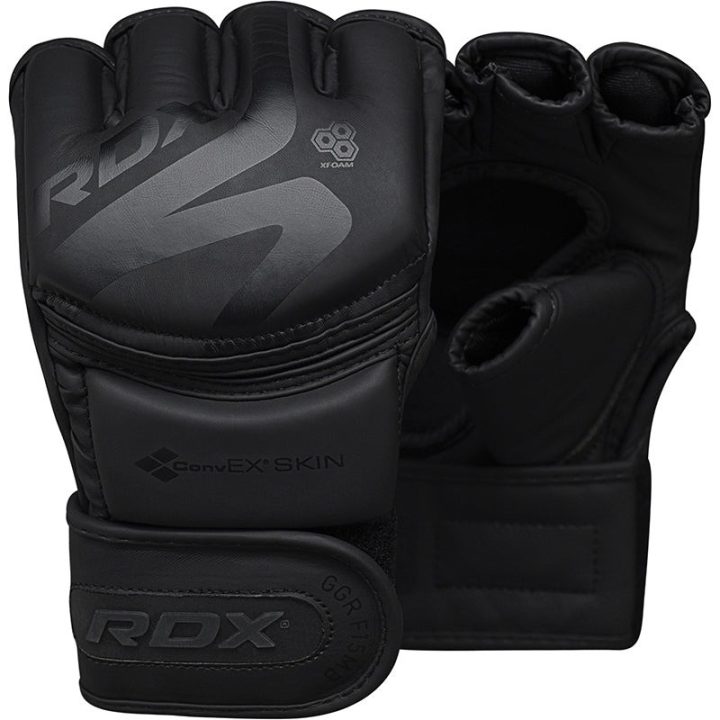 Рукавиці для ММА RDX F15 Noir Matte Black M (капа у комплекті) - Зображення 10