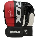 Рукавиці для ММА (Греплінгові рукавички) RDX T6 Plus Rex Red S (капа в комплекті) - Зображення 3