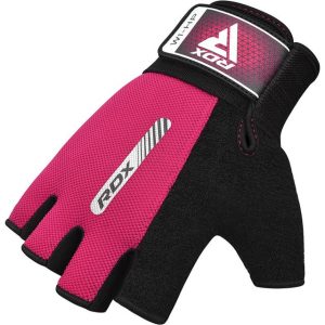 Рукавички для фітнесу RDX W1 Half Pink S - Зображення 4