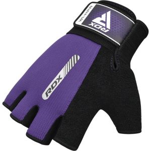 Рукавички для фітнесу RDX W1 Half Purple M - Зображення 4