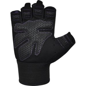 Рукавички для фітнесу RDX W1 Half Purple M - Зображення 3