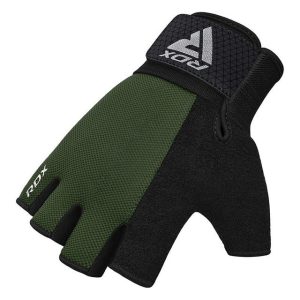 Рукавички для фітнесу RDX W1 Half Army Green Plus L - Зображення 4