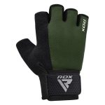 Рукавички для фітнесу RDX W1 Half Army Green Plus L - Зображення 2