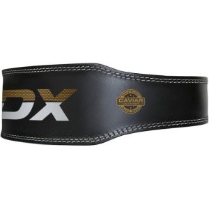 Пояс для важкої атлетики RDX 4 шкіряний Black Gold S - Зображення 3