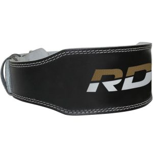 Пояс для важкої атлетики RDX 4 шкіряний Black Gold S - Зображення 4