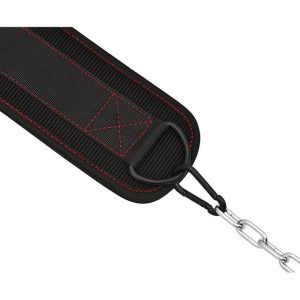 Пояс для обтяжень з ланцюгом RDX T7 Pro Dipping Belt 2 Layer  неопреновий Black - Зображення 4