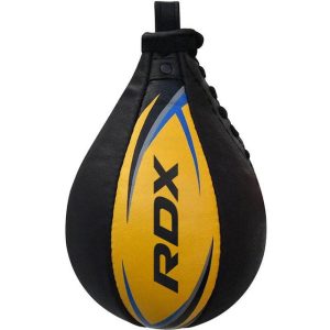Пневмогруша боксерська RDX 2Y Boxing Speed Ball Leather Multi Yellow/Blue - Зображення 3