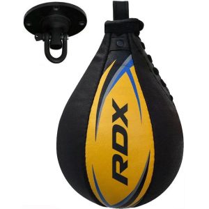 Пневмогруша боксерська RDX 2Y Boxing Speed Ball Leather Multi Yellow/Blue - Зображення 4