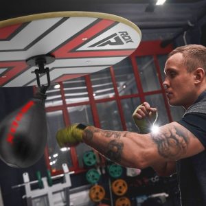 Пневмогруша боксерська RDX F6 KARA SPEED BALL + swivel Matte Red - Зображення 3