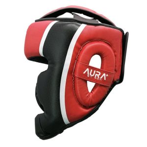 Боксерський шолом RDX AURA PLUS T-17 Red/Black S (капа у комплекті) - Зображення 4