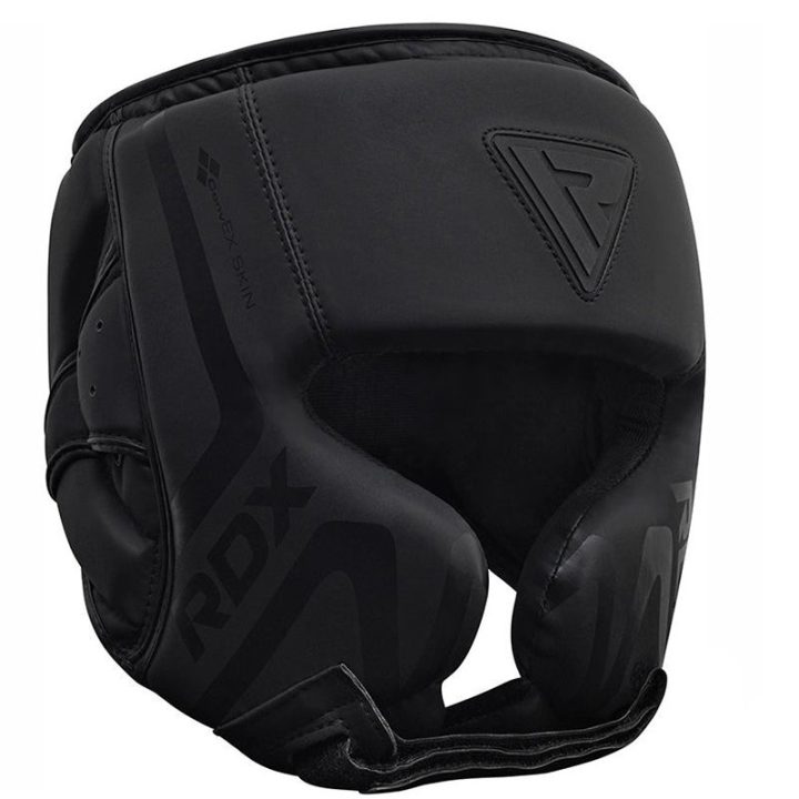 Боксерський шолом RDX T15 Noir Cheek Protector Matte Black M (капа у комплекті) - Зображення 3
