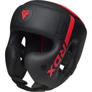 Боксерський шолом RDX F6 KARA Matte Red L (капа в комплекті) - Зображення 4
