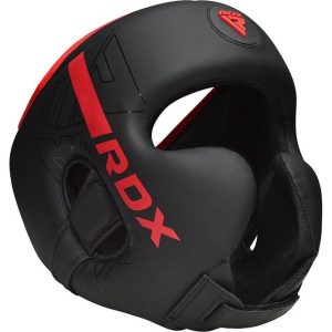 Боксерський шолом RDX F6 KARA Matte Red L (капа в комплекті) - Зображення 3