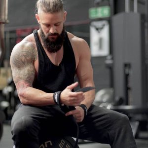 Лямки для тяги RDX S4 Gym Cotton Gel Straps Blue Plus - Зображення 4