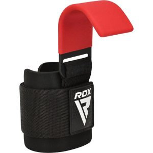 Гаки для тяги на зап'ястя RDX W5 Gym Hook Strap Red Plus - Зображення 5