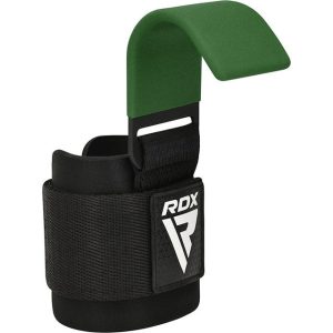 Гаки для тяги на зап'ястя RDX W5 Gym Hook Strap Army Green Plus - Зображення 4