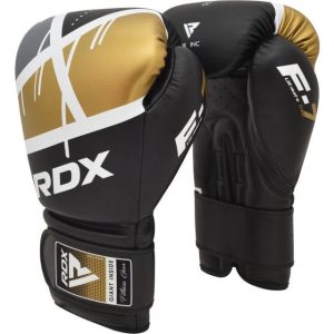 Боксерські рукавиці RDX F7 Ego Black Golden 10 унцій (капа в комплекті) - Зображення 3