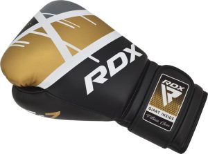 Боксерські рукавиці RDX F7 Ego Black Golden 10 унцій (капа в комплекті) - Зображення 5