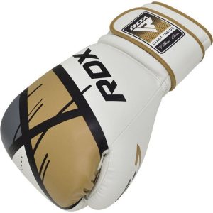 Боксерські рукавиці RDX F7 Ego Golden 10 унцій (капа в комплекті) - Зображення 5