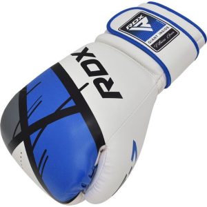 Боксерські рукавиці RDX F7 Ego Blue 16 унцій (капа в комплекті) - Зображення 4