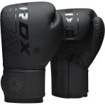 Боксерські рукавиці RDX F6 Kara Matte Black 12 унцій (капа в комплекті) - Зображення 2