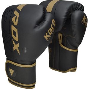 Боксерські рукавиці RDX F6 Kara Matte Golden 12 унцій (капа в комплекті) - Зображення 3