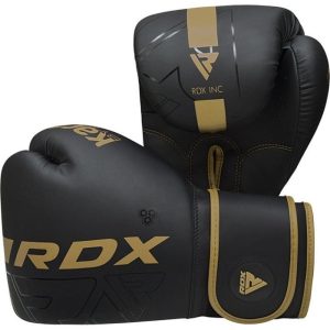 Боксерські рукавиці RDX F6 Kara Matte Golden 12 унцій (капа в комплекті) - Зображення 4