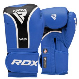 Боксерські рукавиці RDX AURA PLUS T-17 Blue/Black 12 унцій (капа в комплекті) - Зображення 3