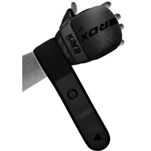 Рукавиці для ММА (Греплінгові рукавички) RDX F6 KARA Matte Black Plus L/XL (капа у комплекті) - Зображення 4