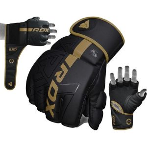 Рукавиці для ММА RDX F6 KARA Matte Golden L (капа у комплекті) - Зображення 8