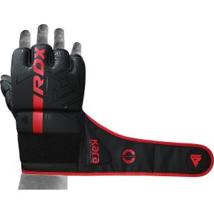 Рукавиці для ММА RDX F6 KARA Matte Red XL (капа у комплекті) - Зображення 5