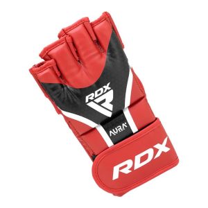 Рукавиці для ММА RDX AURA PLUS T-17 Red/Black L (капа у комплекті) - Зображення 3