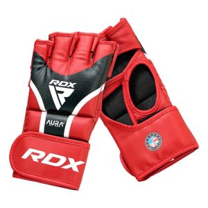 Рукавиці для ММА RDX AURA PLUS T-17 Red/Black L (капа у комплекті) - Зображення 4